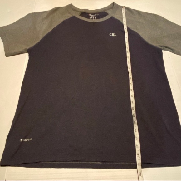 Champion Two Tone Gray Raglan T-Shirt Men's L Large - Picture 4 of 6